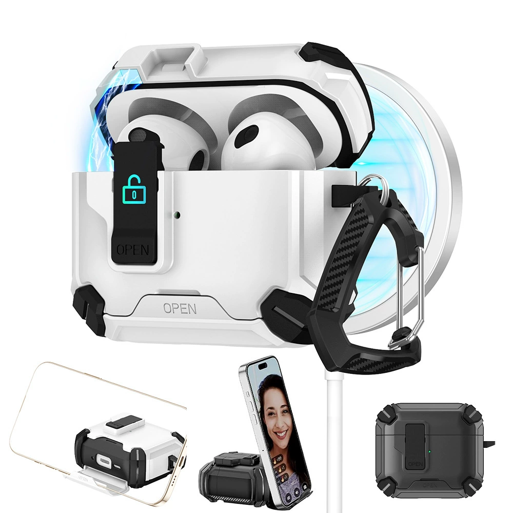 Новый защитный чехол для airpodspro3, защитный чехол для airpods 4-го поколения, держатель для мобильного телефона Apple, выдвижной чехол для наушников