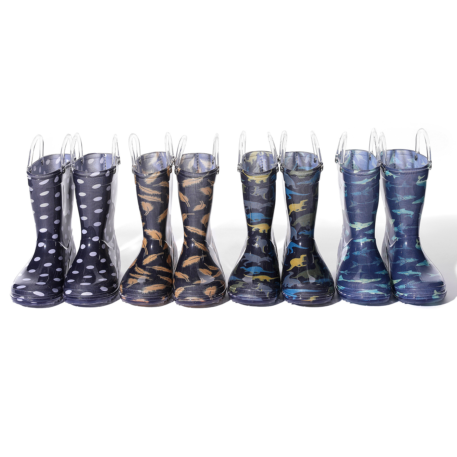 Summer Kidsren's Rain Boots Export Ins Boys Waterproof Girls High-Top Non-Slip Kindergarten Student Baby Shoes