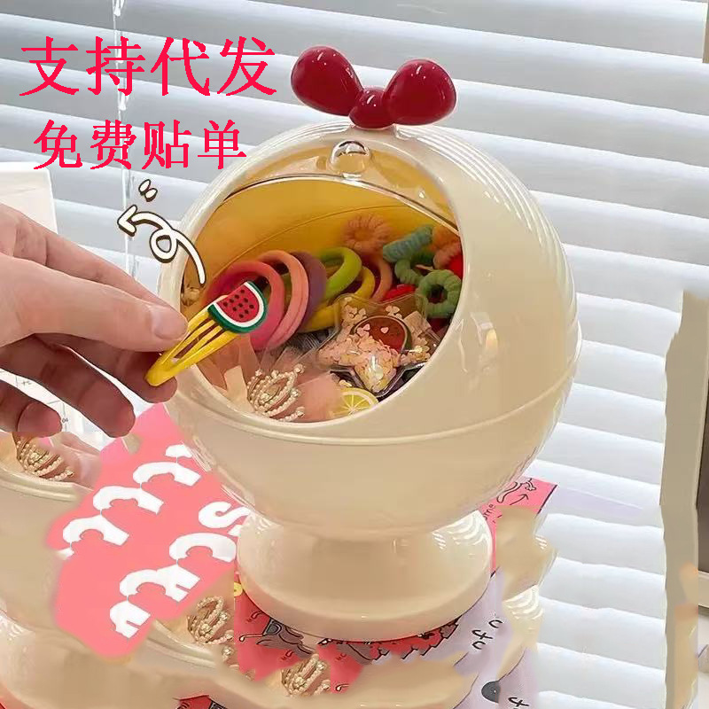 儿童发饰收纳盒女童可爱皮筋发卡夹头绳发圈宝宝饰品整理首饰盒