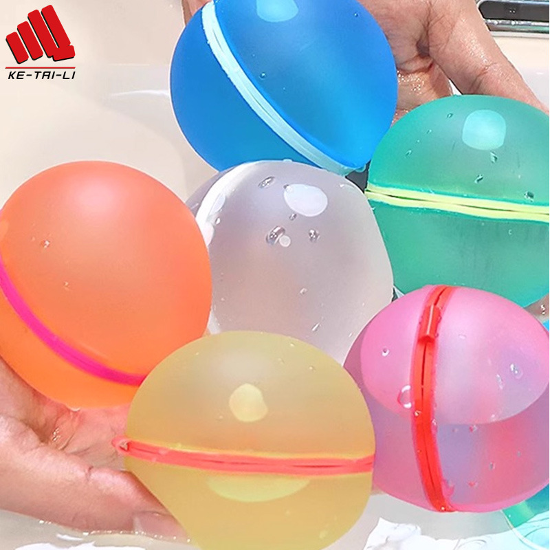 Balón de agua de silicona personalizado de absorción magnética segundo inyección de agua de doble apertura reutilizable balón de agua de guerra de agua artefacto de extracción