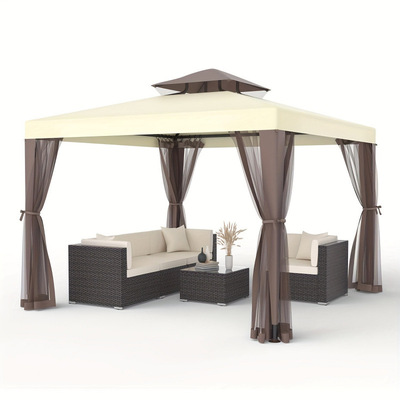 2026 new pattern Cross border On behalf of 10x10 waterproof ultraviolet-proof Pavilion 2 Top Patio Cross border