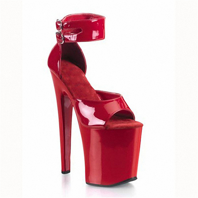 Tacones altos 2024 nuevo estilo verano tacones de aguja boca baja tacones súper altos sandalias de una palabra tacones de aguja para mujer zapatos de mujer sexy rojos