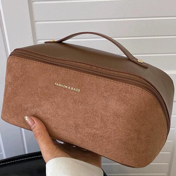 Вместительная фирменная ручная косметичка нижнее белье, бархатная organizer bag, косметичка для путешествий, щетка