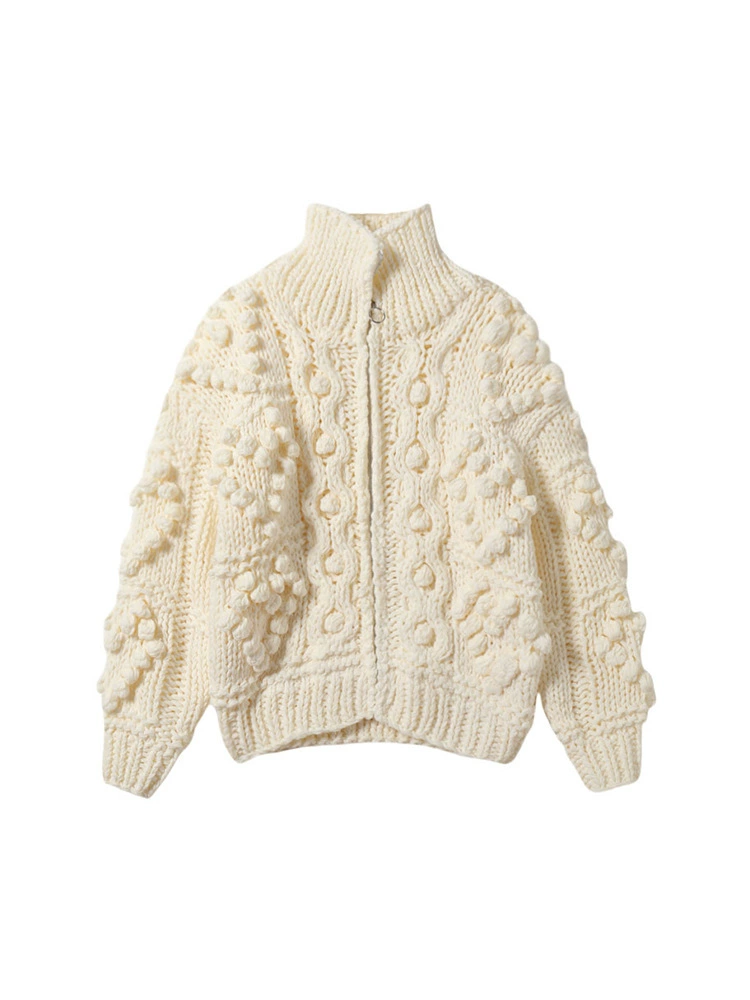 Ретро вязаный свитер, куртка, кардиган, oversize