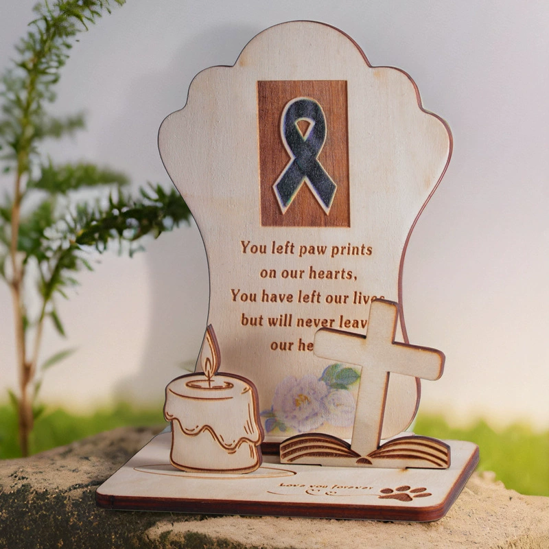 Новые деревянные памятные принадлежности для домашних животных от имени трансграничной электронной коммерции