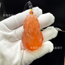 红兔毛貔貅吊坠男女士黄兔毛貔貅钥匙扣手把件盘玩招财貔貅挂坠
