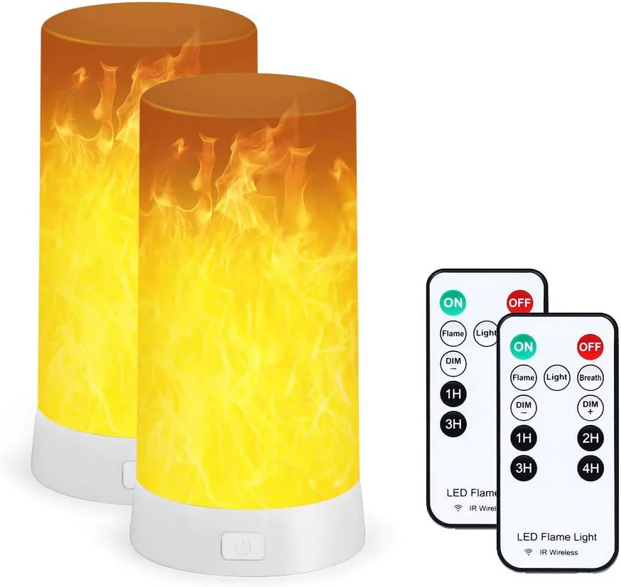 Smart LED magnetic flame lamp, 2022 collection, USB rechargeable, 3 W, remote optional