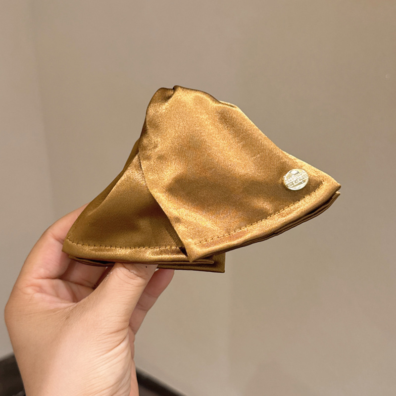 039 однотонный треугольный захват 13 см-темный кофе