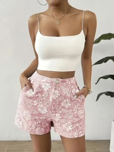 T 13779 Textured Jacquist Shorts �Ứ��ѝ ���R�d�羳�W��