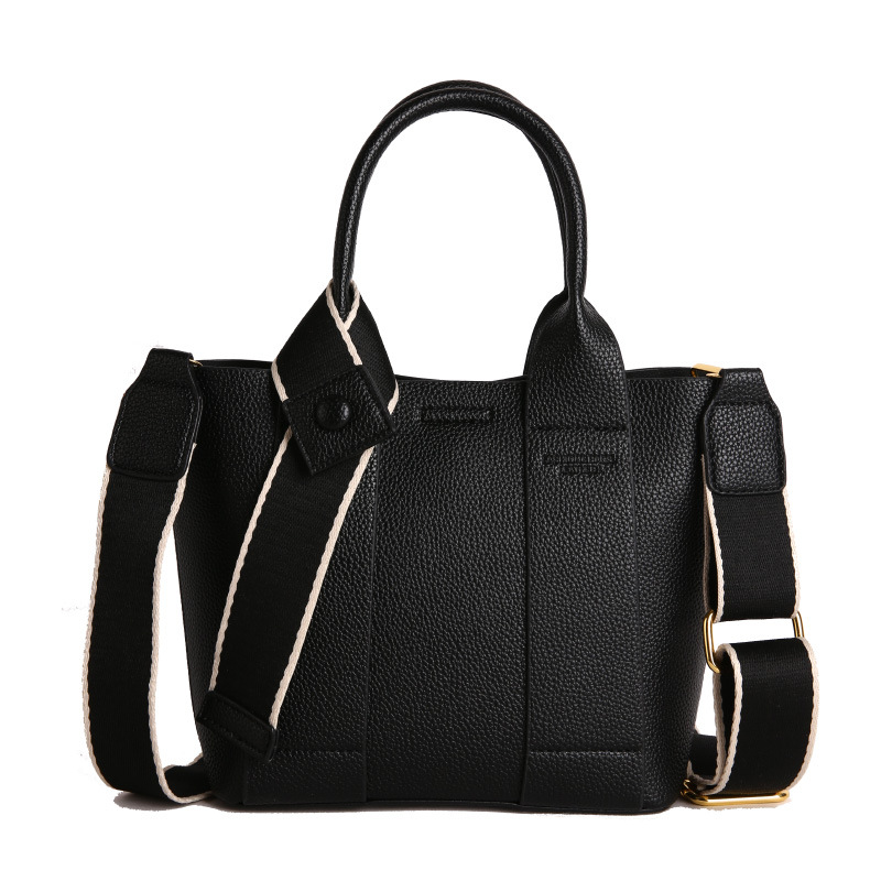 Nuevo bolso de cubo de mano transfronterizo de moda de comercio exterior de mujeres Lichi estampado de alta calidad bolso de hombro