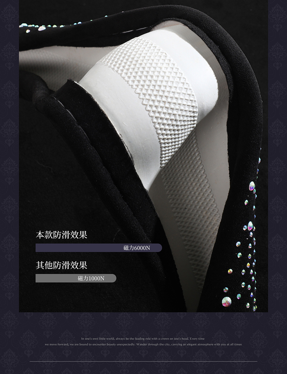 2026 New Fashion Full-Diamond Car Steering Wheel Cover for Women, All-Season Universal, Sparkling Diamond Anti-Slip D-Type Steering Wheel Cover