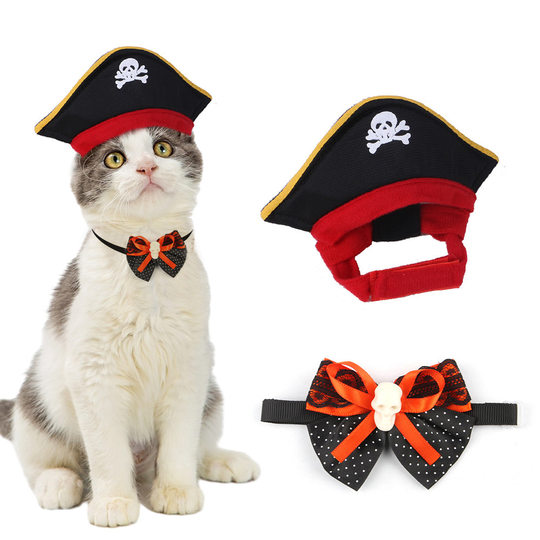 Cross-border Hot Selling Halloween Pet Atmosphere Costume Accessories suit Halloween Cats Dress Up Pet Transformed Dress Up