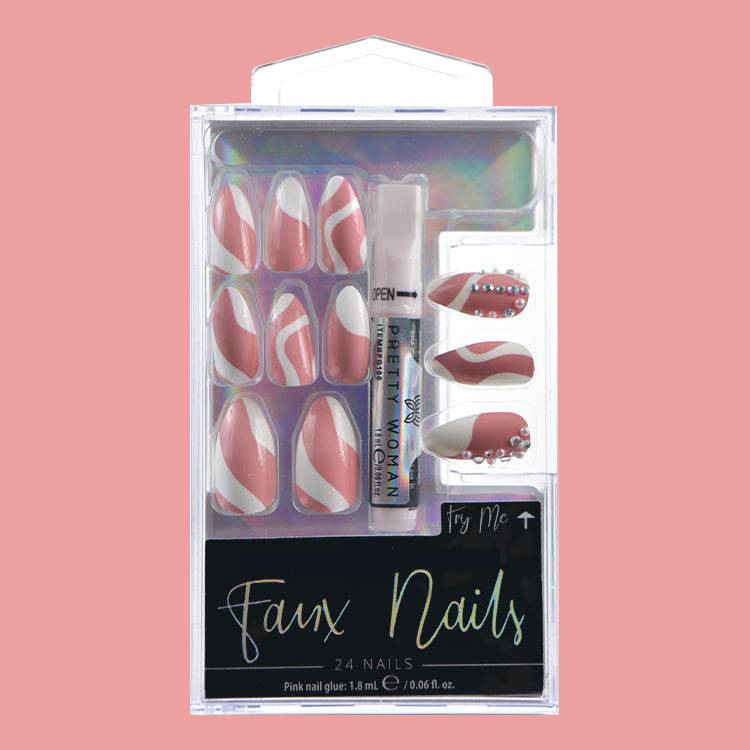 South America North America Middle East Hot Valentine's Day Love French Nail Art Stickers Cross-border Nail Art Nail Art Free Grinding