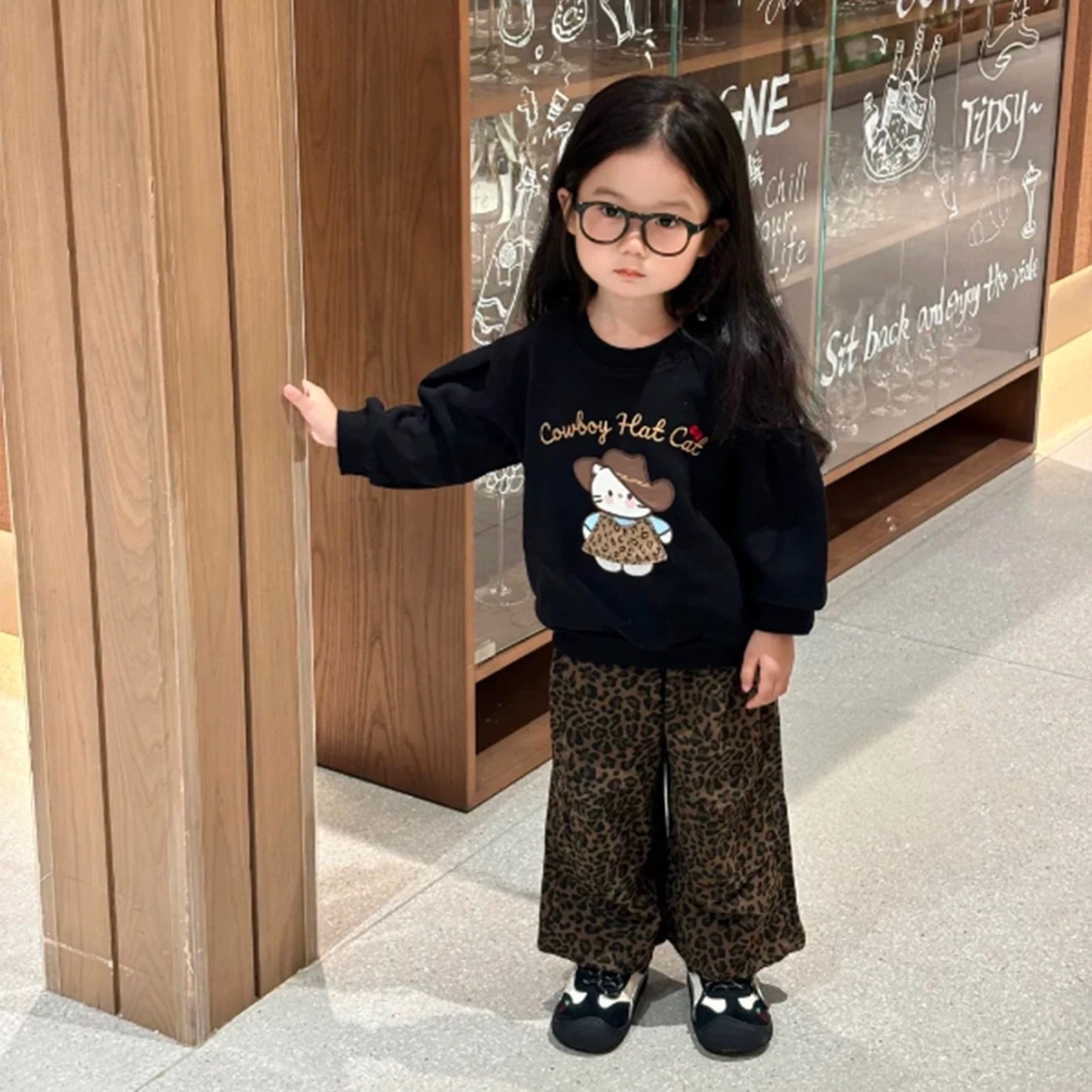 女童早秋洋气穿搭可爱卫衣裤子宝宝秋季衣服韩系上衣长裤女宝秋装