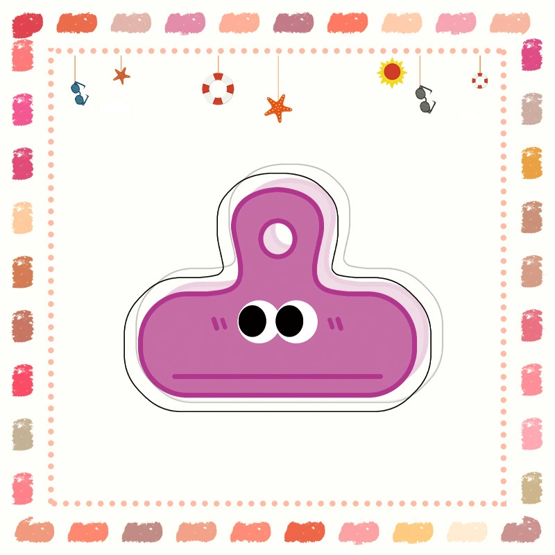 Xiaohongshu explosion, fresh cartoon cute, funny expression Eye clip, long tail clip PP clip Tripida book clip