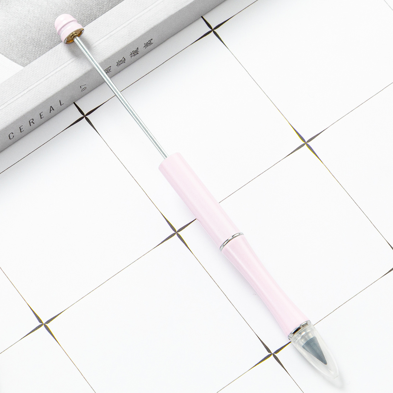 DIY cuentas lápiz dibujo sin cortar sin tinta para escribir lápiz continuo puede imprimir logo en stock lápiz eterno al por mayor