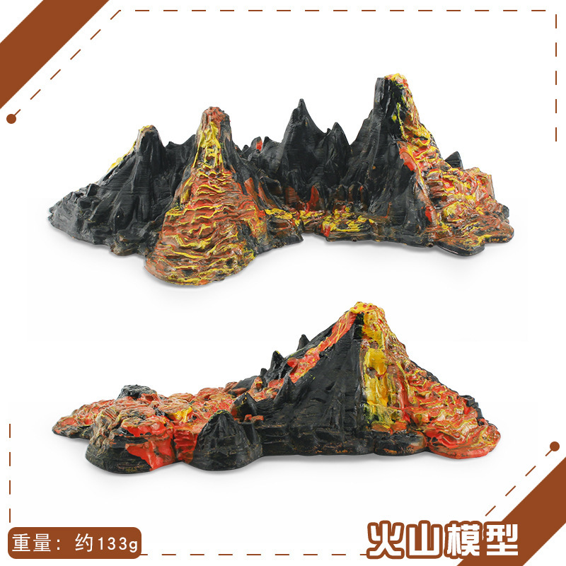 Transfronteriza exportación mini simulación Jurásico dinosaurio volcán 12 traje de escritorio estática modelo Decoración Juguetes