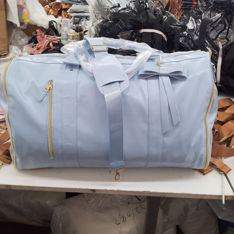 Bolsa de equipaje plegable portátil de ropa de mujer bolsa de fitness al aire libre multifuncional bolsa de ropa portátil de almacenamiento durante la noche