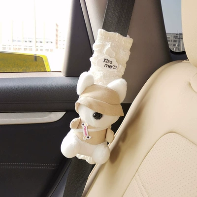 Seat belt shoulder pad – pad protective cover