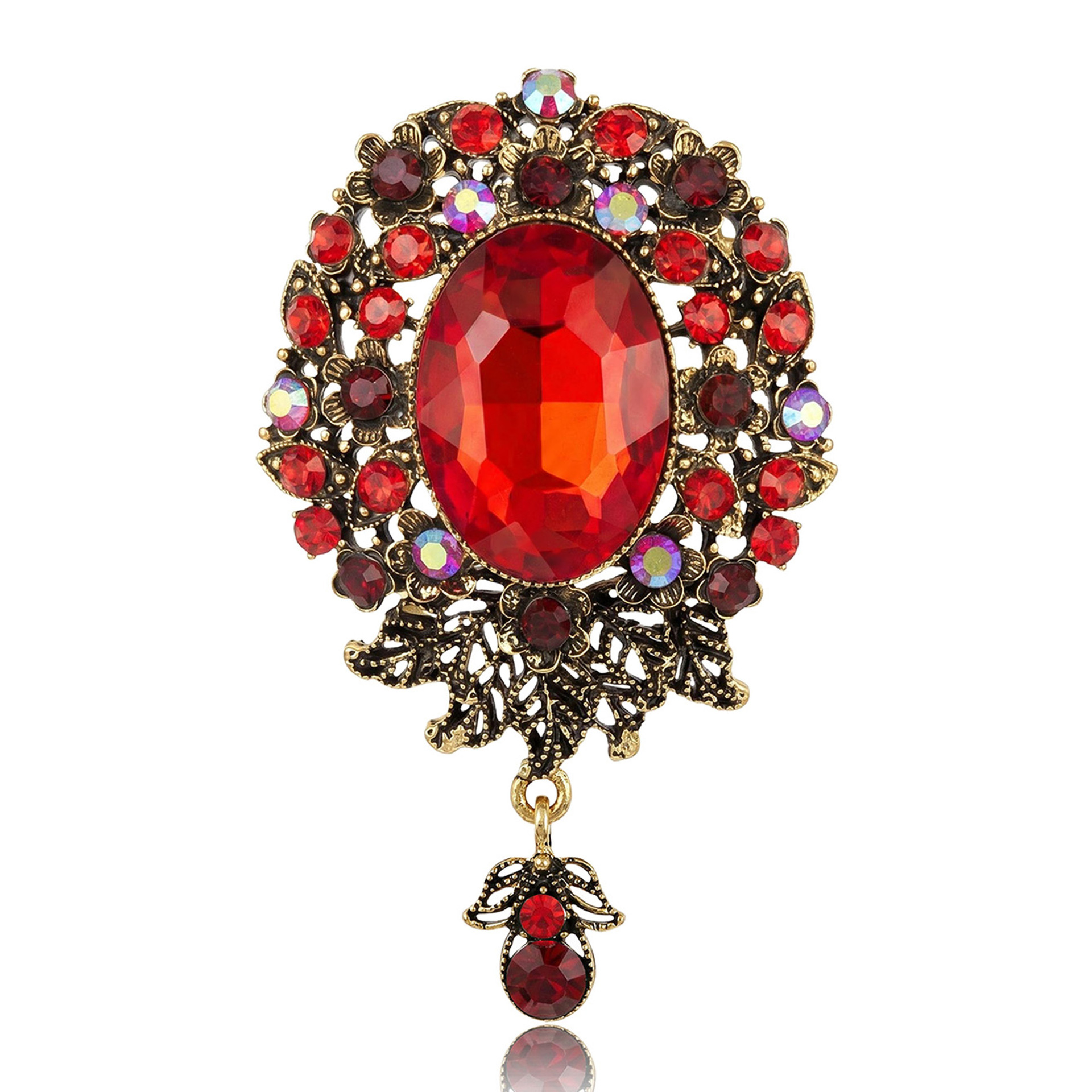 Broche vintage para mujer elegante pin con perla y cristal_voghion.com