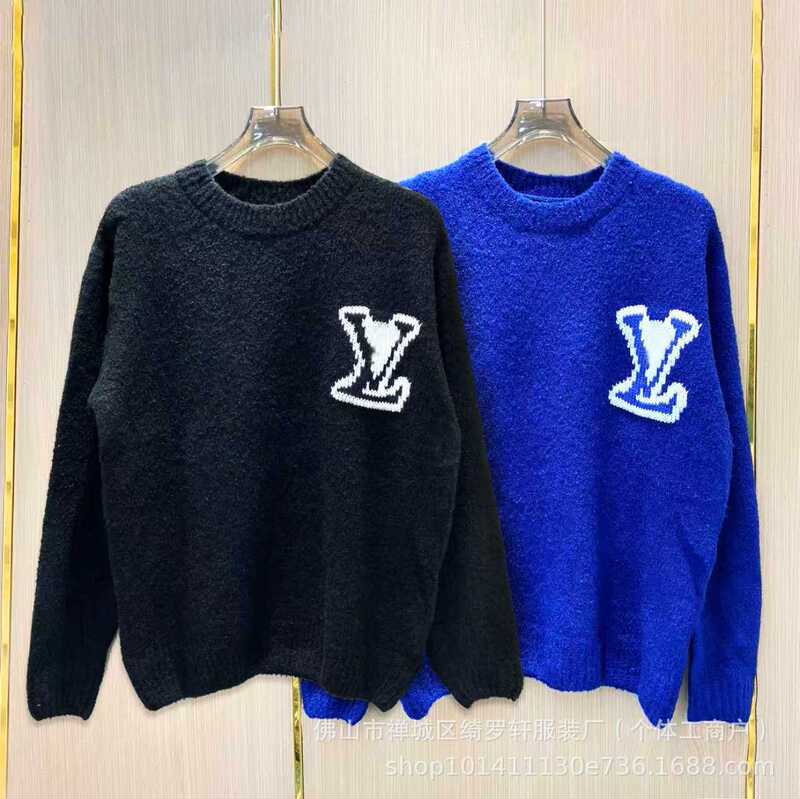 [High Quality] Cross-Border Lujia's New Logo Logo Lazy Style Loose Casual Versatile Sweater for Men and Women