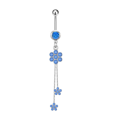European and American Cross-border Supply Source Simple Multiple Fringe Stainless Steel Navel Ring Body Piercing Accessory Manufacturer