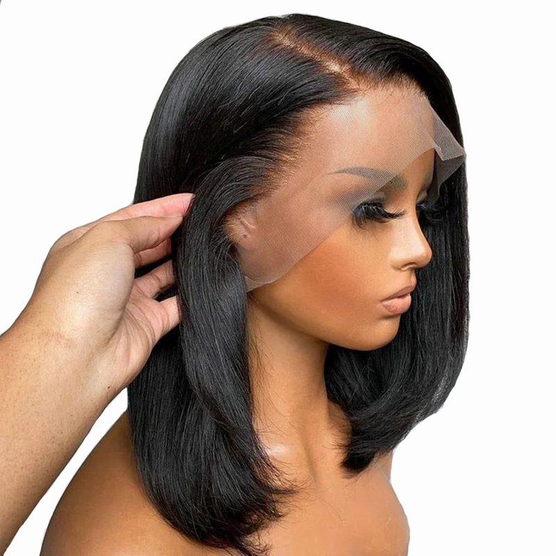 10A Vietnam Bone Straight Bob Human Hair Wigs Lace Frontal Human Hair Wig