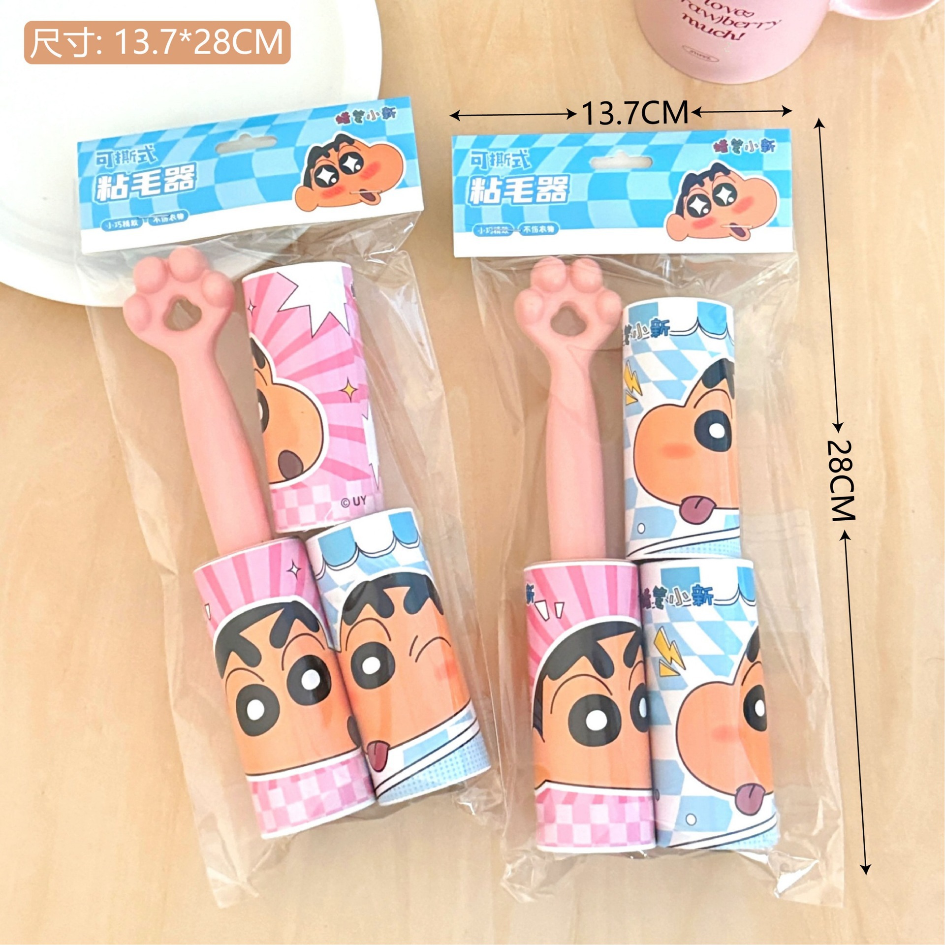 Crayón pequeño nuevo autorizado conjunto de pegador de pelo de alumno rodillo pegador de pelo para mascotas en el hogar artefacto de pegado de pelo