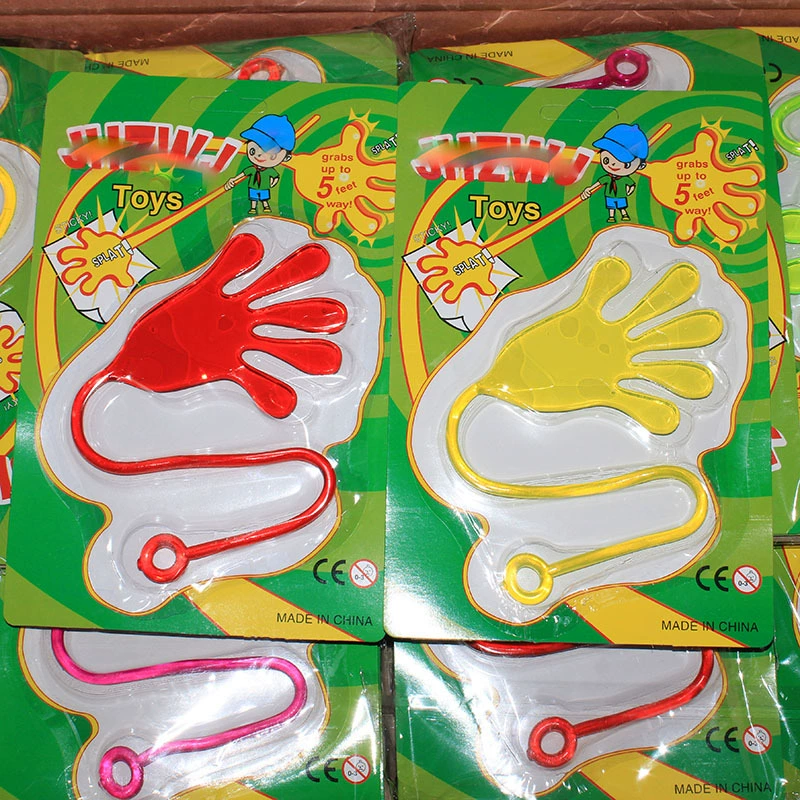 Детская липкая ладонь, эластичная Выдвижная липкая рука, блистер, декомпрессионная маленькая игрушка, кольцо для киоска, универмаг 2 юаня