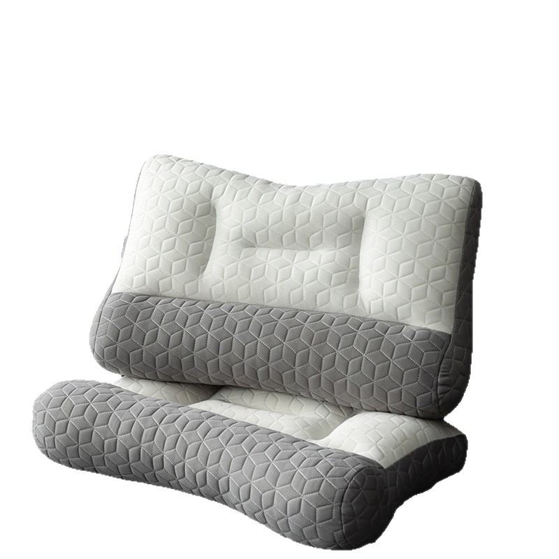 almohada de tracción inversa de látex de grado madre e infante para proteger la columna cervical, núcleo de almohada para dormir para una sola persona, un par de núcleos de almohada de soporte no colapsados image 6