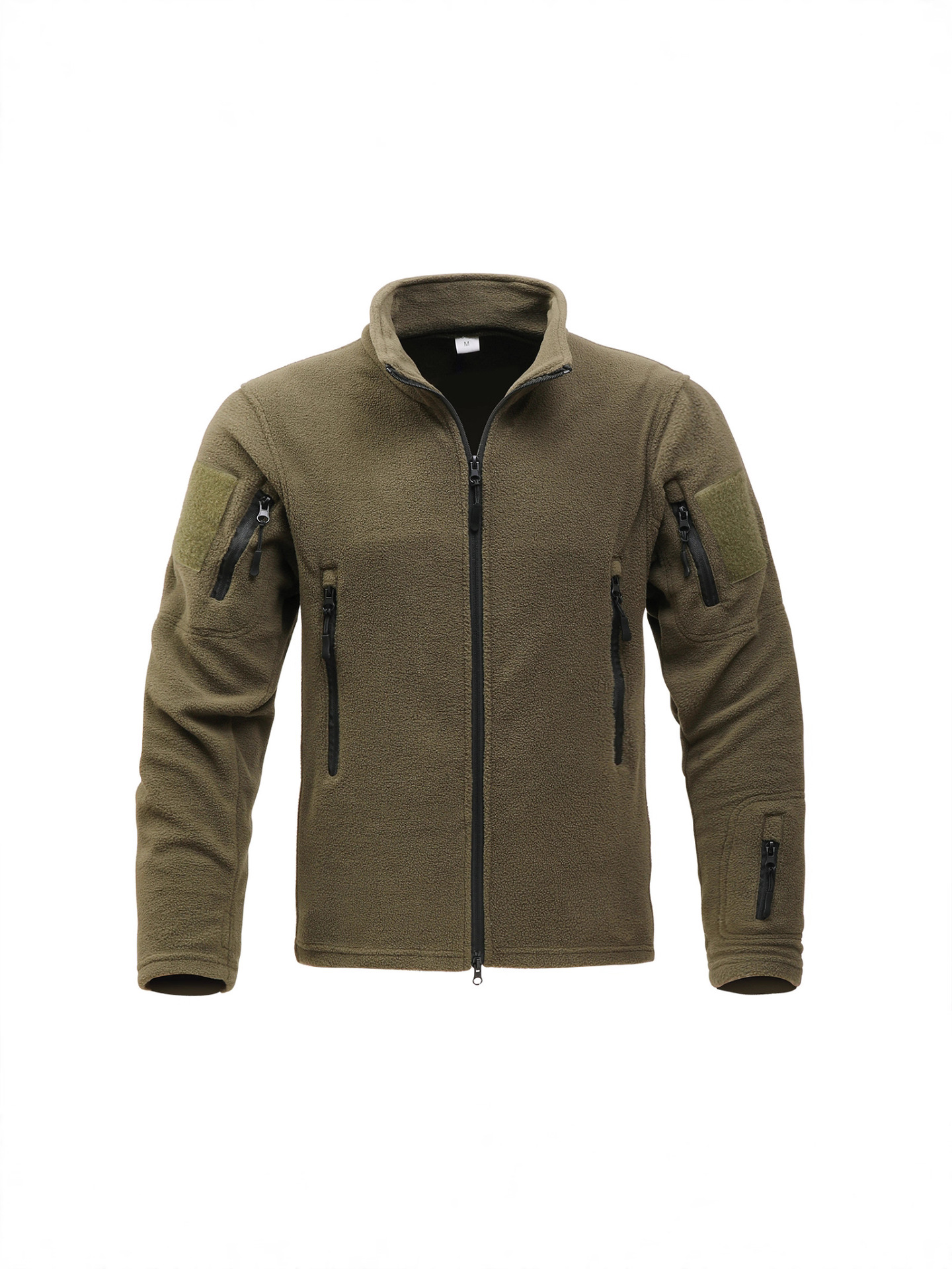 Táctica transfronteriza al aire libre de cuello vertical chaqueta de terciopelo para hombre calentamiento revestimiento antifrío chaqueta cardigán chaqueta exterior