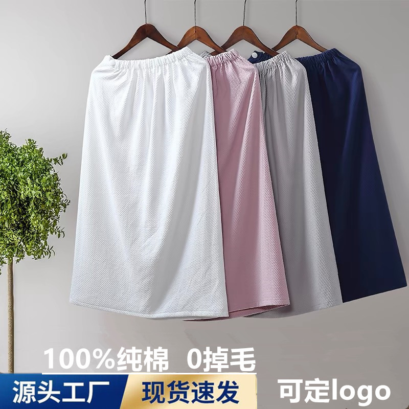 뷰티 살롱 자수 로고를위한 특별 목욕 타월 착용 및 포장 여성용 스트랩리스 목욕 스커트 면 가정용 흡수성 목욕 가운 SPA