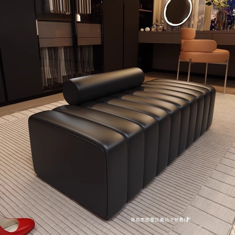 New Style Shoe-Changing Bench for Entryway, Small Apartment Living Room, Designer Long Bench, Creative and Unique Long Wooden Bench