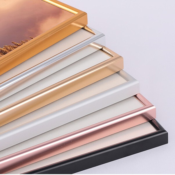 Semi-Circular Aluminum Alloy Picture Frame Cardboard Photo Frame Wall Hanging 12 16 20 24inch Photo 8Ka3 Poster Frame Mounting