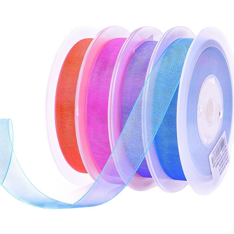 Yao Ming cinta al por mayor cinta de cumpleaños decoración de la boda caja de regalo embalaje cinta de nieve gradiente de color mágico 2cm