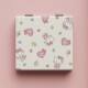 Cute Kitty Cat Portable Folding Makeup Mirror Women's Simple Student Dormitory Handheld Makeup Small Mirror DIY