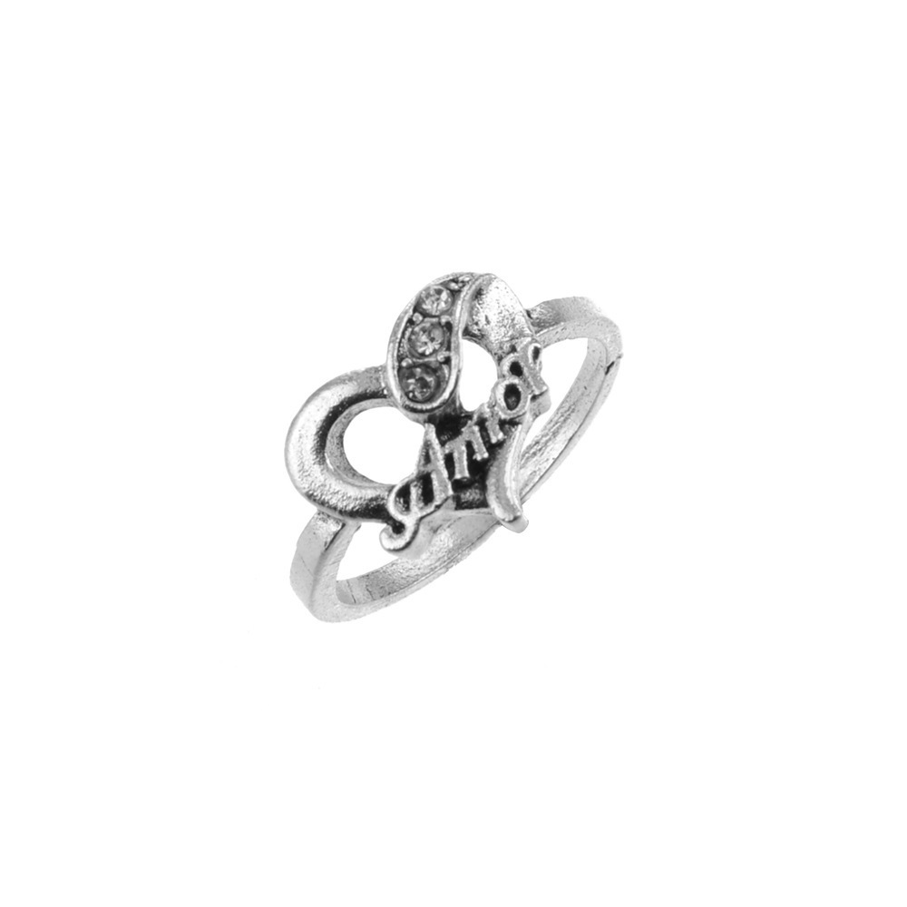 Vintage Herzförmiger Diamant Kronen Ring Set Für Damen Designer_voghion.com