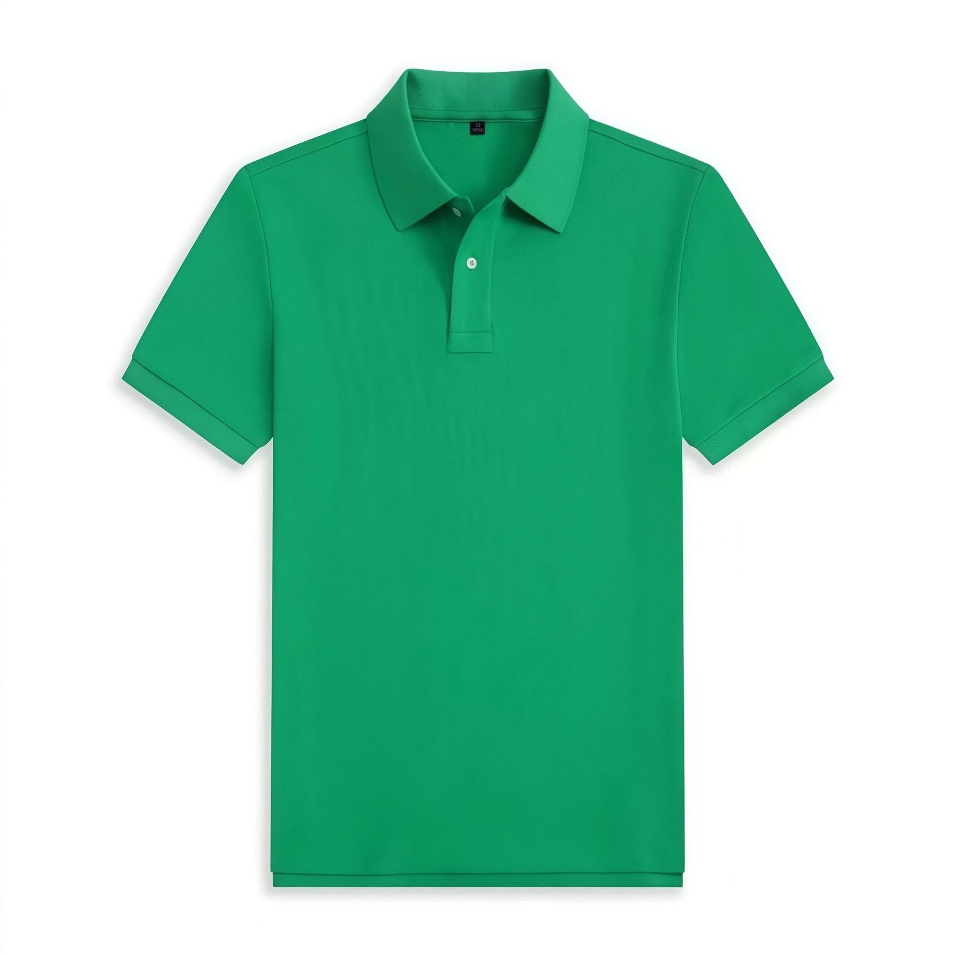 Camisa Polo de Manga Corta para Hombre de Poliéster, Transpirable para Verano