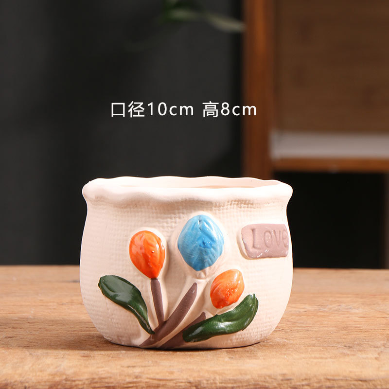 Pintado a mano tres flores