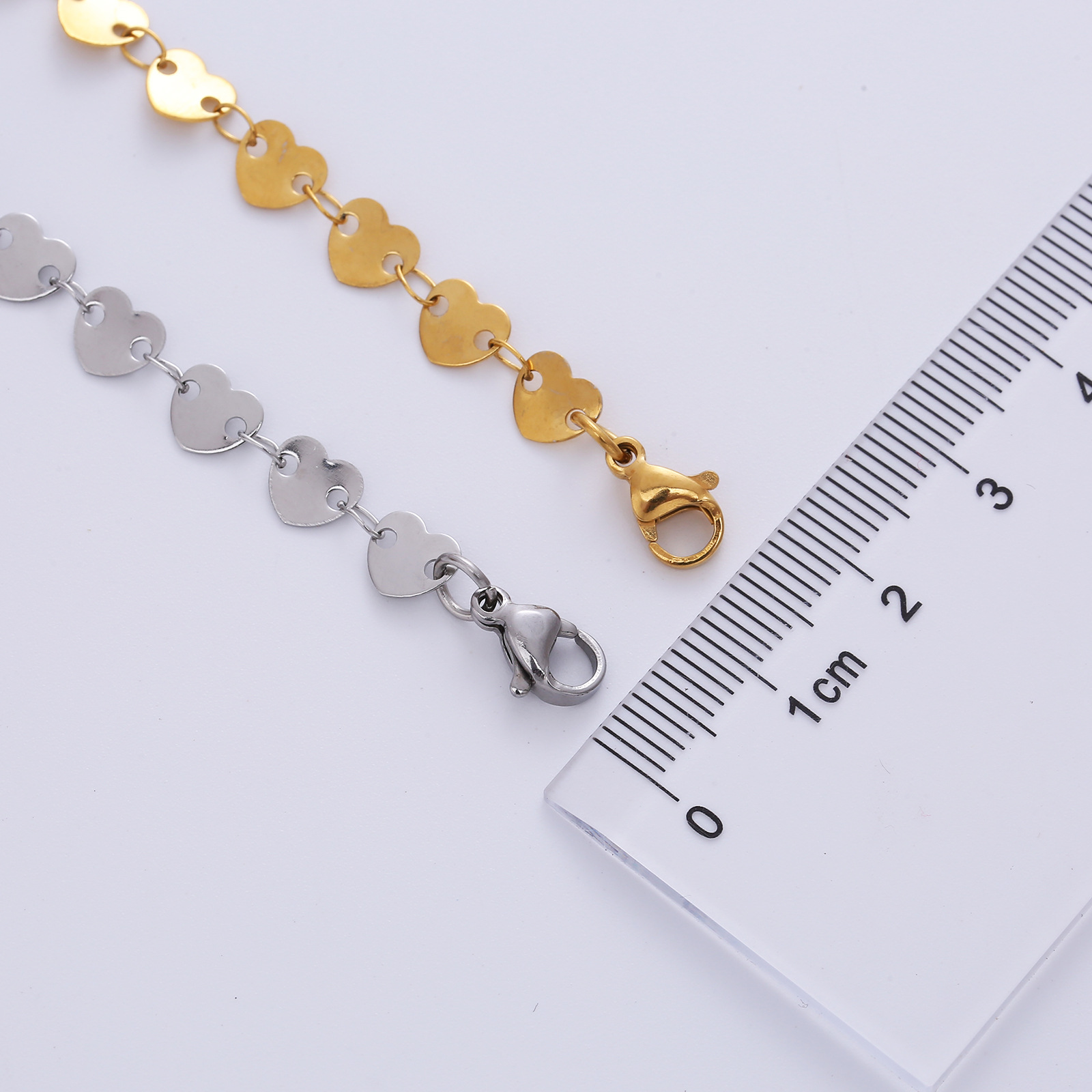 Fashion Heart Shape Stainless Steel Plating Necklace 1 Piece