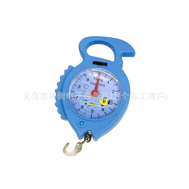 Маленькая весы-крючок в форме рыбы, пружинные весы для школьных экспериментов, удобные механические бытовые весы, не требуют электронных весов, портативные весы до 10 кг