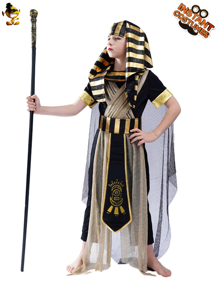 Faraón egipcio Cosplay traje Faraón dominante traje niño etapa rendimiento