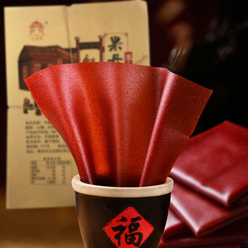 Yi Xiang Street Hand-Torn Quince Wraps, Large Rolls, Childhood Nostalgia Snacks for 90s, Small Red Berries, Leisure Food