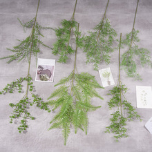 婚庆仿真绿色系塑料花婚礼堂造景路引背景插花挑高布置绿植批发