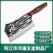 阳江菜刀家用手工锻打锋利刀具厨师切肉菜板切菜刀斩切两用