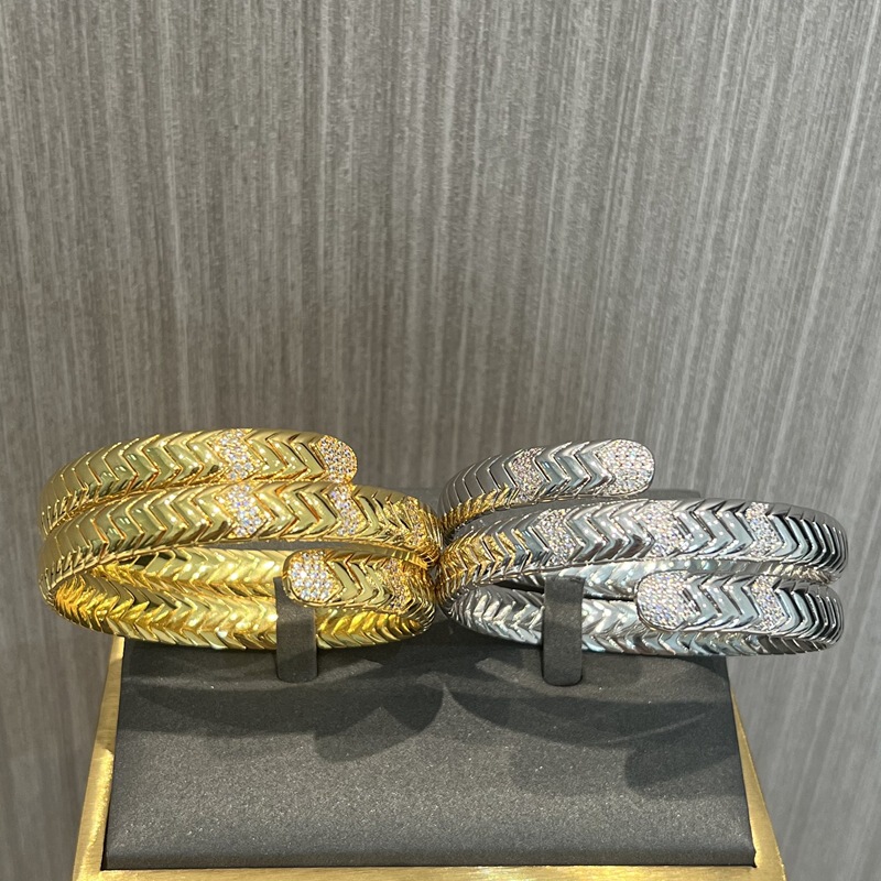 Light Luxury Antique Snake-shaped Multi-ring Elastic Bracelet Women's Plated 18K Niche Retro Treasure Home Design Multi-layer Bracelet