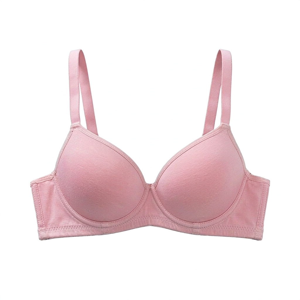 Bra caliente transfronterizo simple ropa interior de anillo de acero brillante se reúnen cómodos sujetadores delgados para mujeres cómodos ajustes transpirables