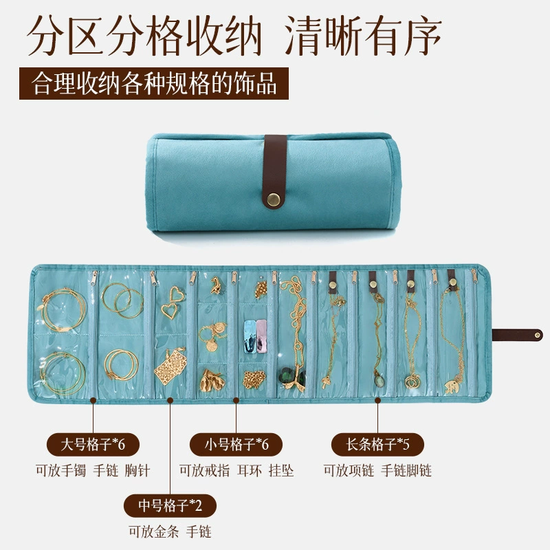 Travel Necklace Multi-tier Portable Jewelry from Yomiego