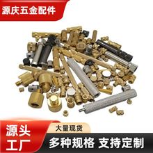 厂家供应滚花铜螺母多规格嵌装圆螺母预埋通孔铜螺母五金配件批发