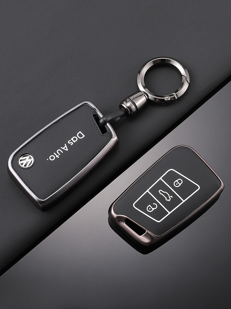 Adecuado para la funda de la llave Volkswagen Sagitar todo incluido TPU patrón de piel exploración Yue Passat Bora LaVida Yue hebilla de la caja protectora